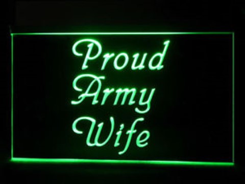 Proud Army Wife LED Neon Sign